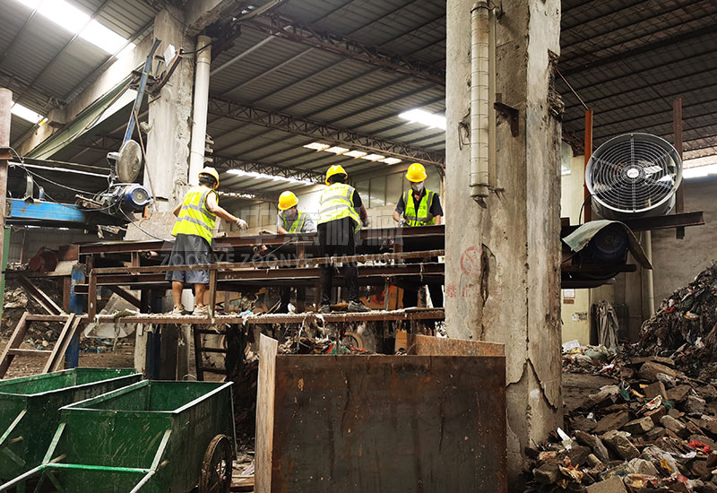 Manual sorting platform Manual sorting platform