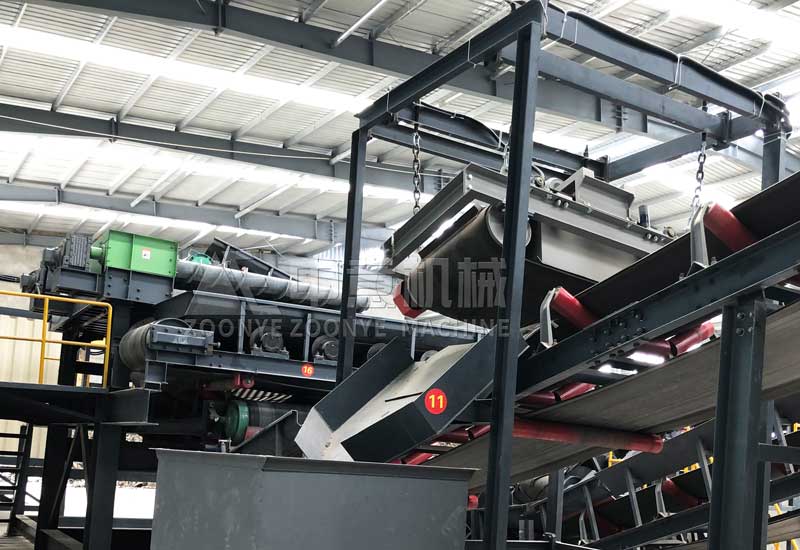 Spiral screen + magnetic separator Spiral screen + magnetic separator